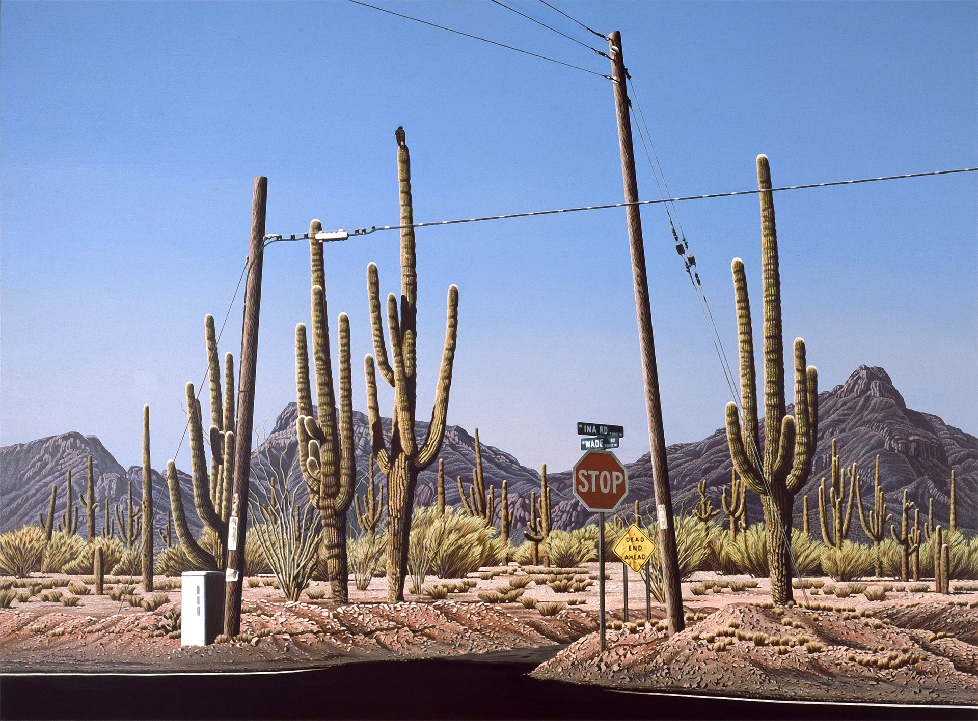 Dead End Ahead, 1992, Acryl auf Leinwand, 100 x 135 cm