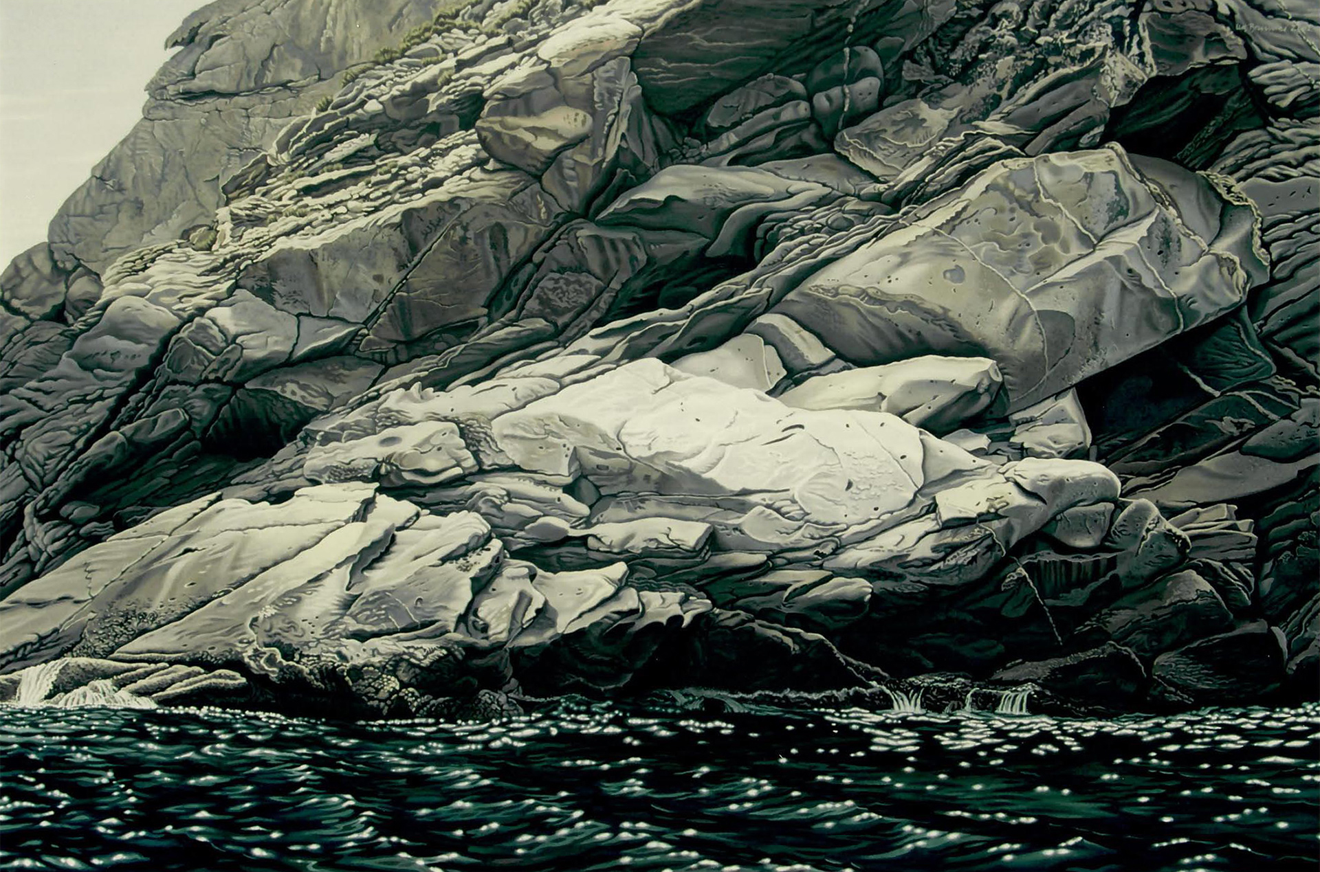 Isola del Giglio I / II, 2002 / 03, Acryl auf Leinwand, je 80 x 120 cm