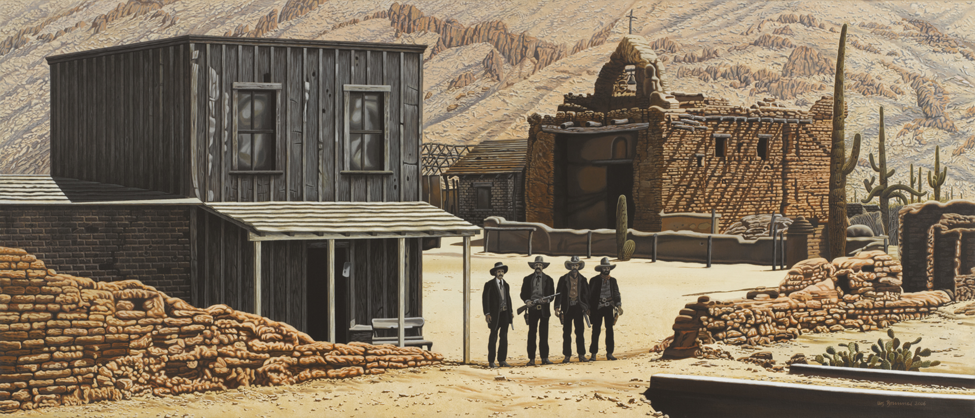 Western, 2006, Acryl auf Leinwand, 60 x 140 cm